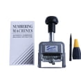 thumbnail image 4 of KLKCMS Numbering Machine Metal Numerator Machine for Tickets Serial Number Numbers 8 digits, 4 of 5