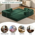 thumbnail image 7 of Jopath 78.8inch Convertible Sleeper Sofa Bed,4-in-1 Floor Standing Sofa Bed,Compression Sofa for Living Room,Apartment,Green, 7 of 7