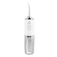 thumbnail image 4 of Irrigador bucal con hilo dental eléctrico, portátil, altamente eficaz, con 4 cabezales reemplazables, recargable por pulsos, para la salud bucal, color blanco, 4 of 10