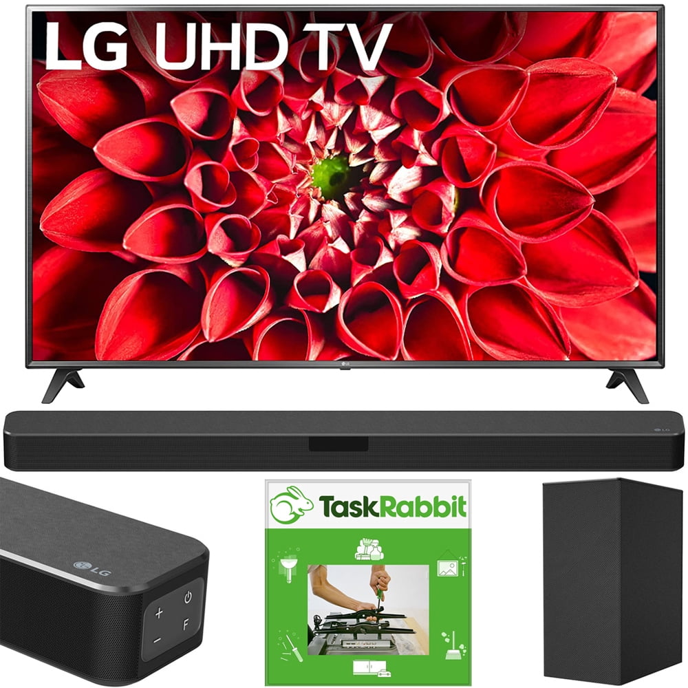 Lg 75un7070puc 75 Inch 4k Hdr Smart Led Tv Bundle With Lg Sn5y 2 1 Channel High Res Audio Sound Bar With Dts Virtual X And Taskrabbit Installation Service Walmart Com Walmart Com