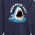 thumbnail image 3 of Instant Message - When Do We Eat - Toddler & Youth Long Sleeve Graphic T-Shirt, 3 of 6