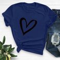 thumbnail image 2 of Goodeals Saving,Womens T Shirts Cute Graphic Shirt Long Sleeve Tees Funny Inspirational Teacher T-Shirt Tops Casual Crewneck Girl Friend Gift Tees(Blue,XXXL), 2 of 6