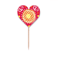 thumbnail image 1 of Sunflower Mexico Totems Ancient Civilization Toothpick Flags Heart Lable Cupcake Picks, 1 of 3