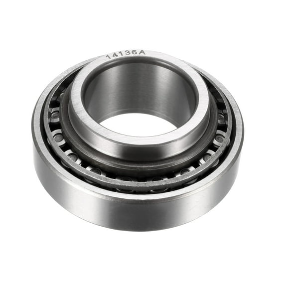 Uxcell 1.375"x2.717"x1.0622" Tapered Roller Bearing Cone and Cup Set Chrome Steel Silver Tone 1pcs