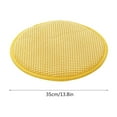 thumbnail image 3 of RBCKVXZ Round Seat Cushion 14-Inch Non-Slip Breathable Stool Cushion Cover for Dining, Kitchen, Office Chair Pads (Yellow), 3 of 5