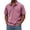 Pink03, variant on Dwelliawo Distressed Shirts Mens Basic Button Casual Short Sleeve Shirt Solid Color Vintage Tees Golf Classic Acid Wash Tops Navy 3XL