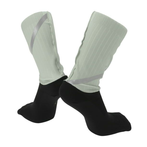 Calcetines de ciclismo Unique Bargains, transpirables, absorbentes de sudor, desodorantes, anti-fricción, gris y negro, talla única, 1 par
