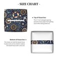 thumbnail image 5 of Kdxio Nautical Print Tissue Box Cover,Square Decorative PU Leather Facial Paper Case Organizer Holder Dispenser for Bathroom,Night Stands,Desk,Car 5.2''X5.2''X5.2'', 5 of 8