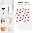 thumbnail image 6 of Sigee Hand Drawn Watermelon for Water-Resistant, Heat-Resistant, Non-Slip Leather Coasters Set, Ideal for Coffee Table, Office, Bar, Home Decor-Square, 6 of 6