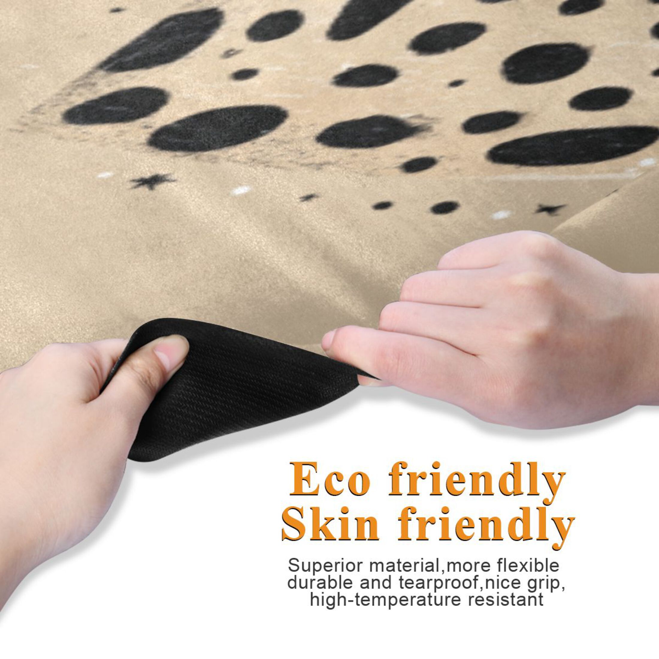 BZSMCE Yoga Mat Women Fitness Mat Star Leopard Heart Pattern