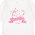 thumbnail image 3 of Inktastic I'm Three Cute Unicorn 3rd Birthday Toddler Sweatshirt, 3 of 4