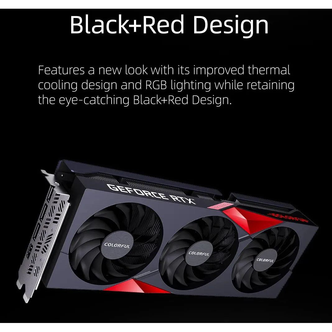 Colorful RTX 3050 NB 8G EX-V Battle RX with 8 GB GDDR6 RAM Graphics Card with 128 bit 2560 CUDA Cores PCIE 4.0