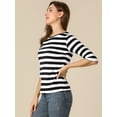 thumbnail image 4 of Disfraz de Día de San Patricio Allegra K para mujer Mangas en el codo Top Cuello redondo Camiseta ajustada M, 4 of 6