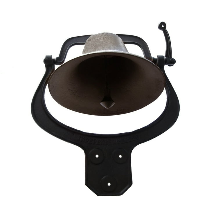 Large Vintage Style Cast Iron Swing Arm Steam Locomotive Bell Large Vintage Style Cast Iron Swing Arm Steam Locomotive Bell