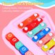 thumbnail image 3 of Xilófono y piano infantil SY-73 en rosa - Instrumento musical educativo para niños con 2 baquetas - Juguete didáctico de 8 notas en ABS, 3 of 7