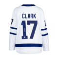 thumbnail image 1 of Wendel Clark Chandail Breakaway des Fanatics Blanc des Maple Leafs de Toronto Signé, 1 of 3
