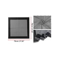 thumbnail image 2 of INSPIRE CHIC 2Pcs Women Stripe Square Head Scarves Hair Wrap Neck Scarf Black&Champagne, 2 of 5