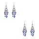 thumbnail image 4 of Qarigey Mujeres Maxi Bohemian Big Beads Crystal Pendientes Boda Colgante largo Gancho para la oreja Compromiso Joyería Eardrop azul 2piezas, 4 of 6