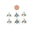 thumbnail image 2 of Blue Moon Beads Silver Metal Angels Charms for DIY Jewelry Making, 6 Piece-Unisex, Adult, 2 of 4