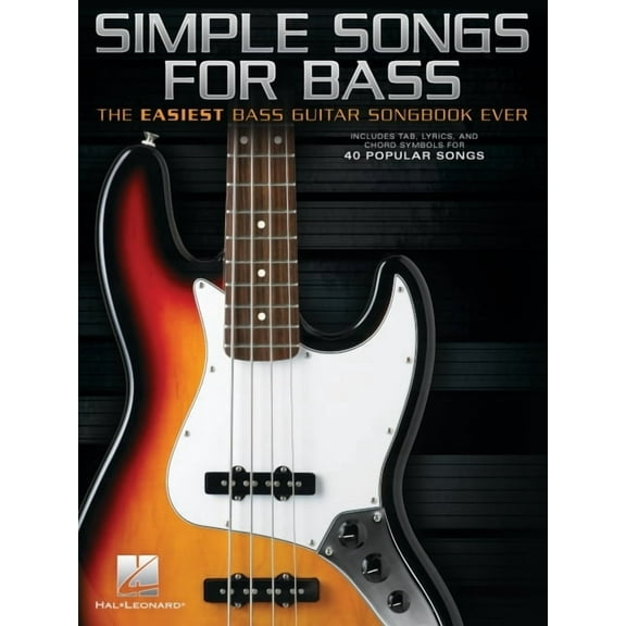 Simple Songs for Bass: The Easiest Bass Guitar Songbook Ever, (Paperback)