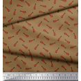 thumbnail image 3 of Soimoi Modal Satin Fabric Guitar Musical Instrument Printed Fabric 1 Yard 42 Inch Wide, 3 of 3