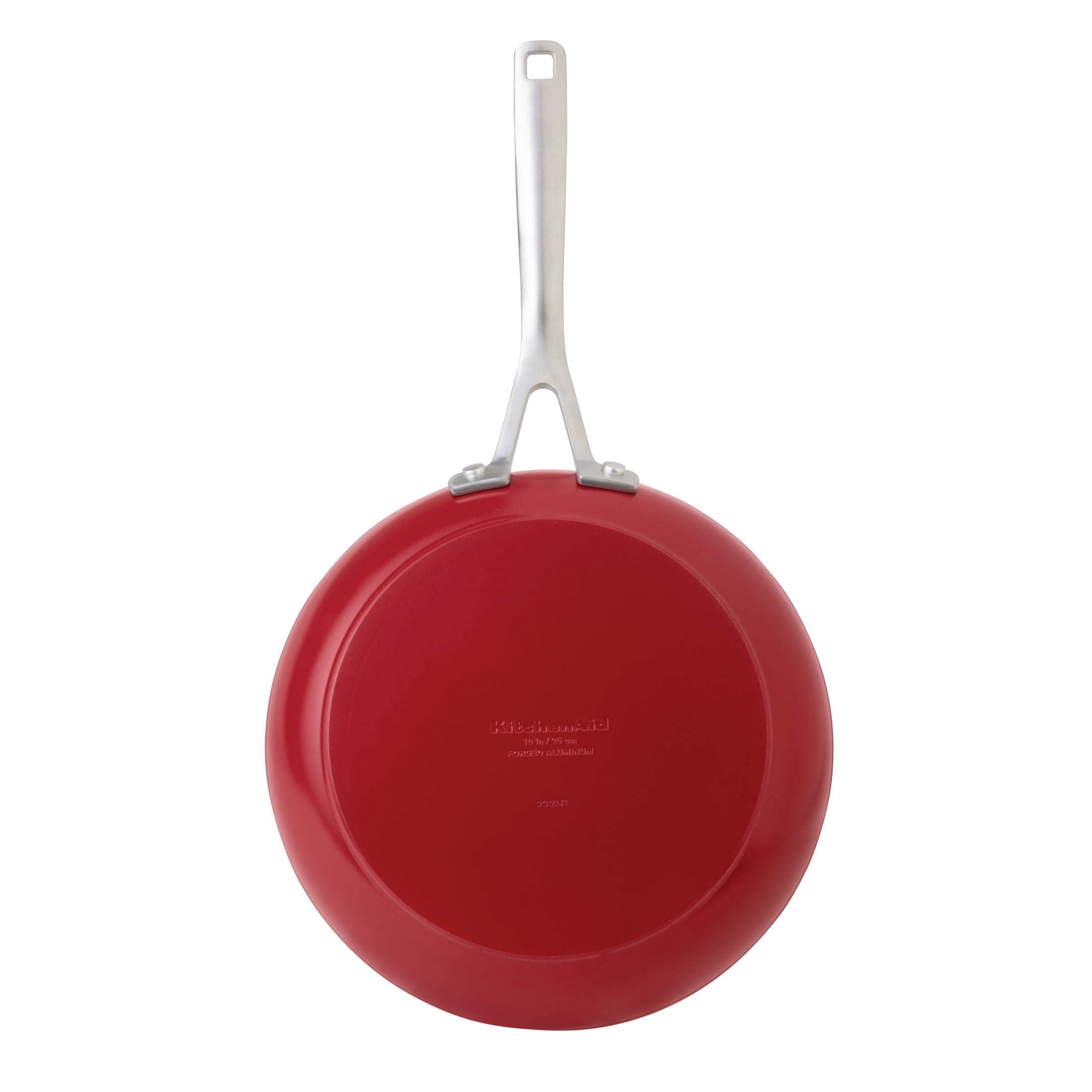 KitchenAid Ceramic Forged 10 Inch Nonstick Frying Pan, Dishwasher Safe and Oven Safe to 500°F, Empire Red