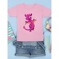 thumbnail image 3 of Cute Pink Dragon T-Shirt Juniors -Image by Shutterstock,  x-Large, 3 of 4