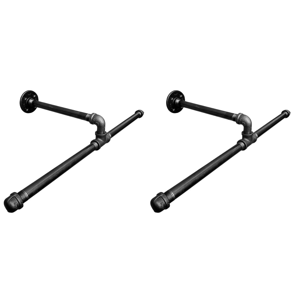 Rack Clothes Garment Pipe Wall Bar Iron Clothing Industrial Mounted