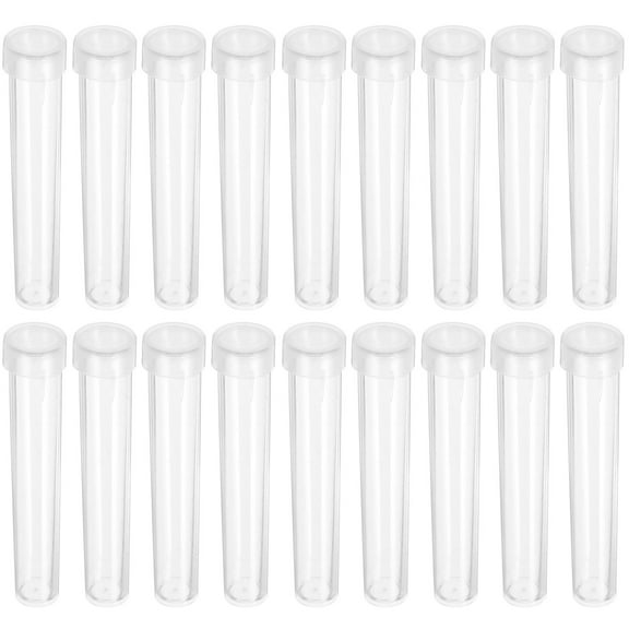 25 Pcs Glowy Mini Jars with Lids Test Tube Storage