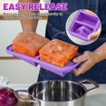 thumbnail image 3 of WWS-Silicone Freezer Molds with Lids,Silicone Soup Freezer Container Molds,Easy Meal Prep Container and Kitchen Storage Solution for Freeze & Store Soup, Sauce, Broth,Leftovers (Purple2), 3 of 4