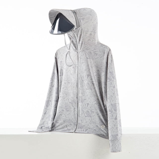Miqool Veste à Capuche Légère Protection Solaire UPF 50+ pour Hommes Manches Longues Pêche Randonnée Performance (Disponible en Grande Taille)