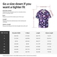 thumbnail image 5 of Fuzoiu crystal Skull flower cool Print Men's Casual Short,Men's Short Sleeve Shirt,Mens Casual Button Down Shirts,Cuban Collar Summer Shirt for Beach, Vacation, and Outdoor Activities-Large, 5 of 5