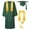 Green, variant on Conairie Unisex Graduation Cap and Gown Set with Tassel for College High School Honor Cord Graduation Outfits Black 45