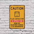 thumbnail image 4 of Flux Capacitor in Operation 18 Inch x 24 Inch Metal Sign Novelty Aluminum Durable Weatherproof UV Protected Perfect for DeLoreans We Dont Need Roads Fun Gift for Sci-Fi Fans Crafted in, 4 of 5