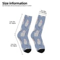 thumbnail image 2 of Rocae Cute Fat Cat for Girls Boys Crew Socks,Children's Socks, Kids Socks, Toddler Socks: Daily Wear with Kids School Uniform, 2 of 5