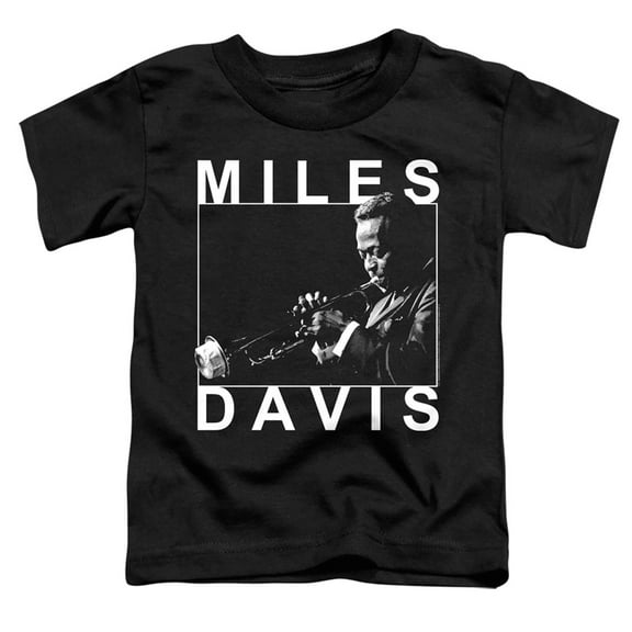 Miles Davis Monochrome Toddler T-Shirt Black