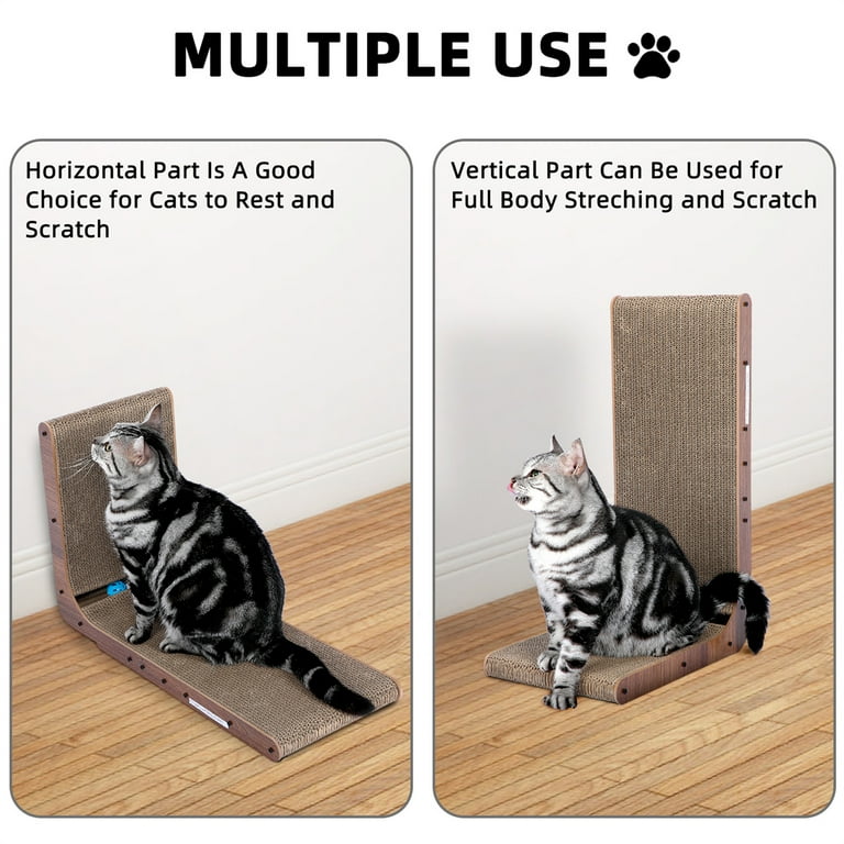 Cardboard Scratcher Cat Mat Scratching Pad Ball Toy Activity Board  CatCentre®