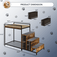 thumbnail image 5 of BOSSIN Pet Window Perch with Stairs,  3 Drawers Large Pet Bunk Bed for Dogs and Cats, 5 of 7