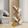 thumbnail image 4 of TFCFL 6-Tier Tree-shape Bookcases Book Organizer Bamboo Book Display Stand Book Shelf, 4 of 22