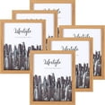 thumbnail image 1 of ArtMaison 20x28 Inch Picture Frame Set of 3, Maple Gallery Wall Frames, Hanging Photo Display Frame Set for Wall Decor, Glass and Wood Certificate Frame …, 1 of 8