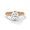 Pink, variant on One carat 2.00 Carat - Round Cut - Moissanite Ring - Solitaire Engagement Ring in 18K White Gold Plating over Silver Size 9