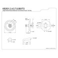 thumbnail image 1 of Kingston Brass KB2635BXTO Metropolitan Tub Only Oil Rubbed Bronze, 1 of 2