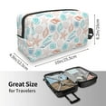 thumbnail image 4 of Goofa Colorful Seashells1 Printed Toiletry Bag with Handle,Large Capacity Travel Makeup Cosmetic Bag for Women, Carry on Airport Airline Compliant Bag, 4 of 9