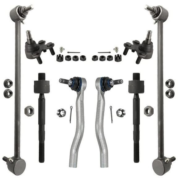 Detroit Axle - Front Inner and Outer Tie Rods Lower Ball Joints Sway Bar Links Replacement for 2016 2017 2018 2019 Honda Civic - 8pc Set