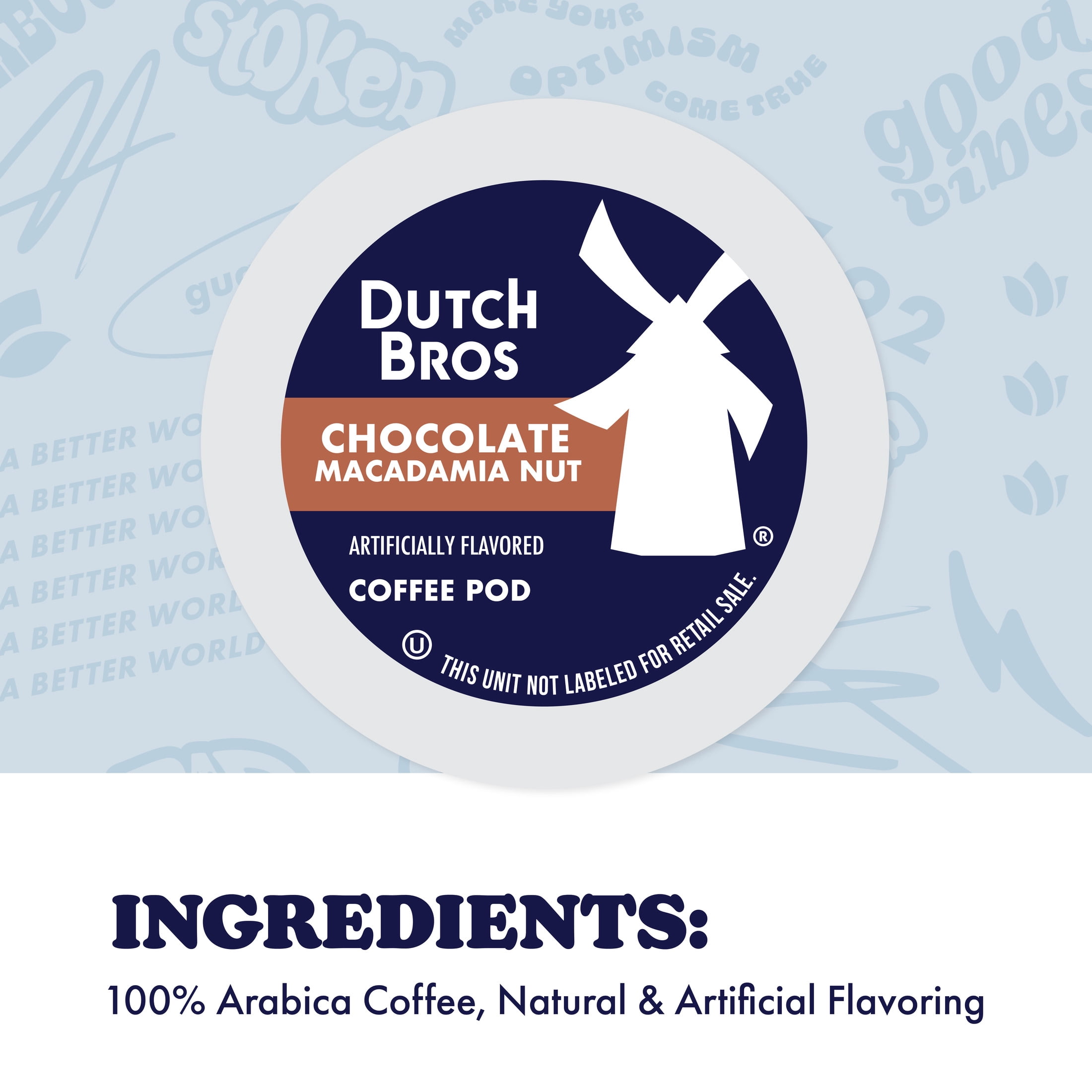Dutch Bros Chocolate Macadamia Nut Flavored Coffee inspired by Annihilator®, 40 Count, Medium Roast, Single Serve Coffee Pods for Keurig K-Cup Brewers