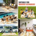 thumbnail image 3 of Yellow Orange Palm Tree Outdoor Rug for Patio/Deck/Porch, Non-Slip Large Area Rug 4 x 6 Ft, Summer Tropical Tree Coastal Beach Indoor Outdoor Rugs Washable Area Rugs, Camping Rug Carpet Runner, 3 of 8