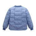 thumbnail image 5 of Toddler Baby Girls Boys Down Jacket Button Down Warm Winter Outerwear Kids Stand Collar Puffer Padded Quilted Snowsuits Coats, 5 of 5
