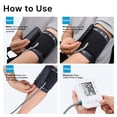 thumbnail image 6 of MMIZOO Upper Arm Blood Pressure Monitor 2x120 Memory Large LCD Adjustable Cuff 8.7-15.7 in, 6 of 6