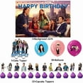 thumbnail image 2 of 32 Pcs For iCarly Party Decoration Set – Includes Backdrop, 18 Balloons, and 13 Cupcake Toppers for Themed Celebrations, 2 of 5
