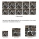 thumbnail image 5 of Azulejo de pared Vinilo Flor Etiqueta de la pared Mural Calcomanía para azulejos Etiqueta autoadhesiva impermeable para azulejos, MZ-2-120, Grande seitruly HA002473-137, 5 of 6